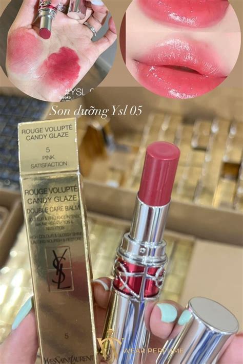 ysl 5 pink satisfaction|YSL Pink Satisfaction (05) Candy Glaze Lip Gloss Stick.